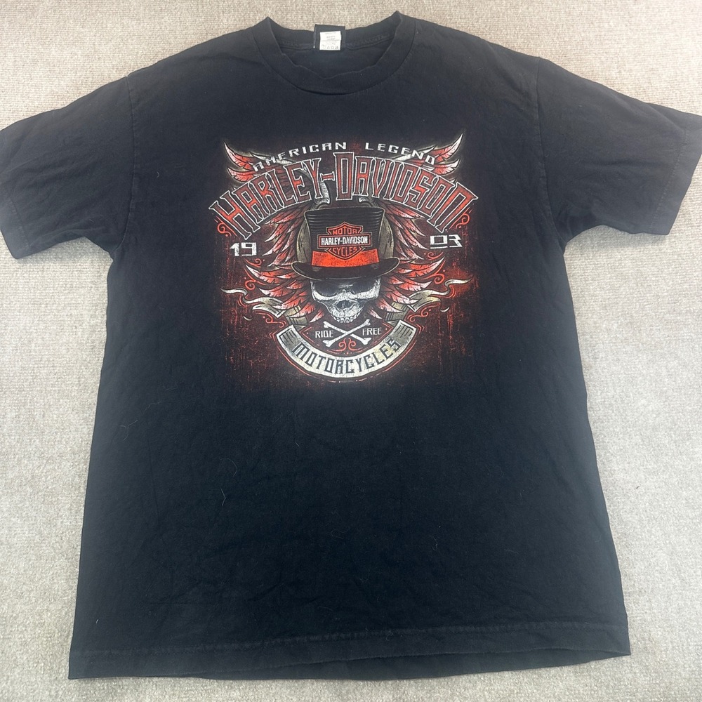 Harley-Davidson Chandler Arizona Skull Scorpion Graphic T-Shirt Mens Large Black